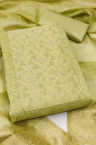 Women's neck woven south silk jacquard dress material