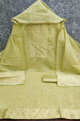  neck woven south silk jacquard dress material