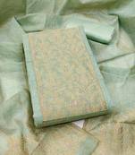 Women's heavy neck woven silk jacquard dress material