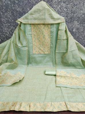  heavy neck woven silk jacquard dress material 2