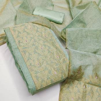  heavy neck woven silk jacquard dress material 3