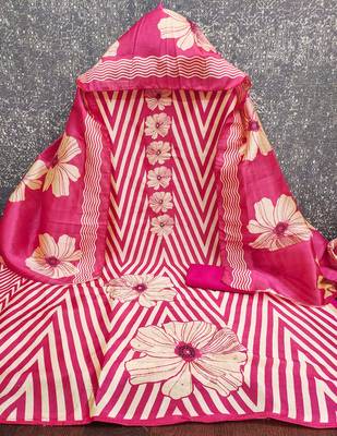  digital print and handwork silk dress material 2