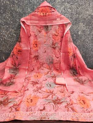  embroidery digital print cotton dress material 2