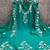 Women's sea green embroidery vichitra dress material
