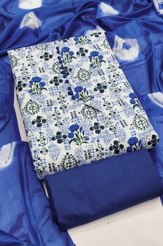  multi digital print cotton dress material