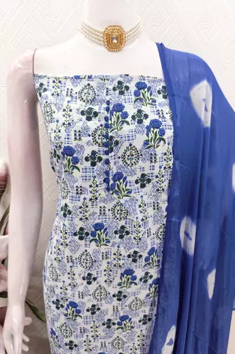  multi digital print cotton dress material