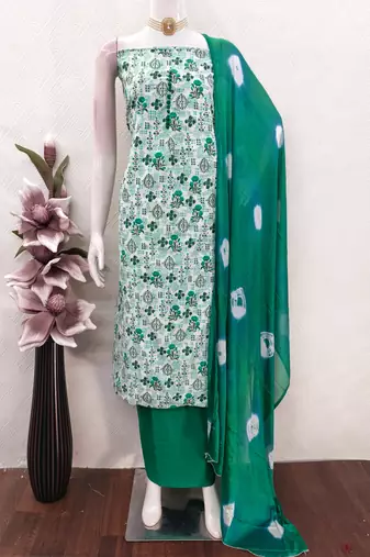  multi digital print cotton dress material
