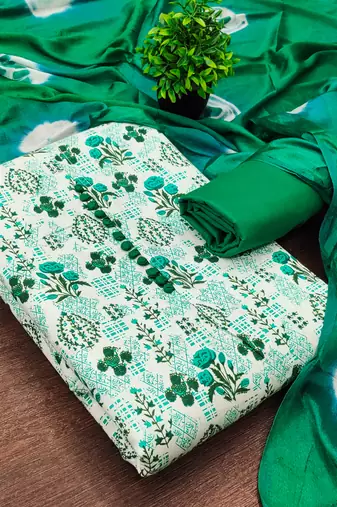  multi digital print cotton dress material