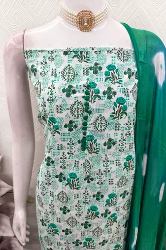  multi digital print cotton dress material