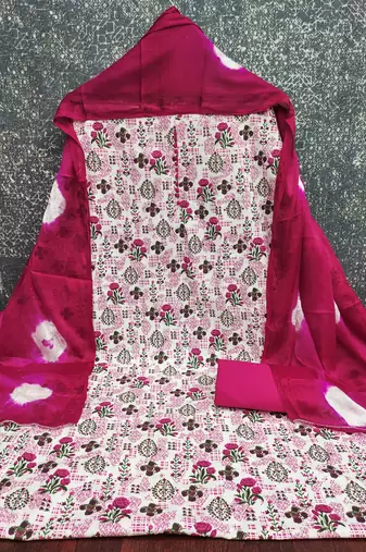  multi digital print cotton dress material