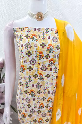  multi digital print cotton dress material