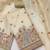 Women's beige weaving chanderi silk dress material