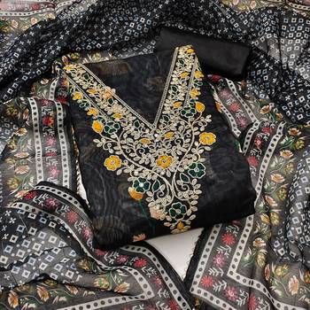  embroidery digital print modal dress material 1