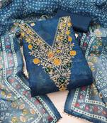 Women's embroidery digital print modal dress material