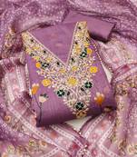 Women's embroidery digital print modal dress material