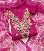 Women's embroidery digital print modal dress material