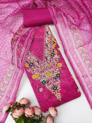  embroidery digital print modal dress material 3
