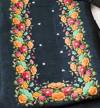  black digital print silk dress material 3
