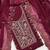 Women's maroon embroidery georgette dress material