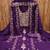 Women's purple embroidery georgette dress material