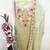 Women's light green embroidery silk dress material