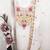 Women's white embroidery silk dress material