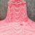 Women's pink embroidery georgette dress material