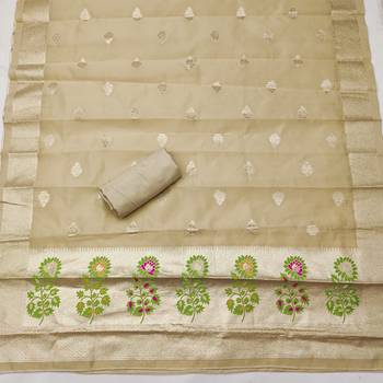  embroidery lichi silk minakari dress material 4