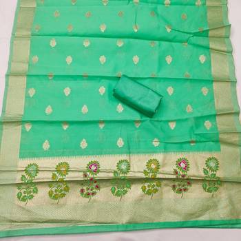  embroidery lichi silk minakari dress material 4
