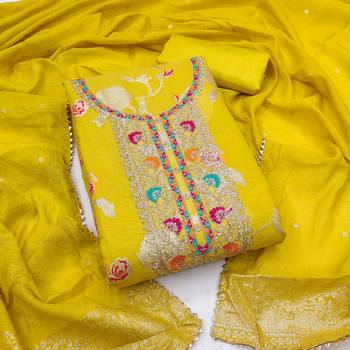  light green embroidered modal dress material 1