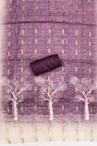  beige weaving handwork jacquard dress material