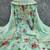 Women's sea green digital print chinnon dress material