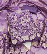 Women's levender weaving emblishment dress material