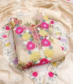 Women's embroidery digital print silk dress material