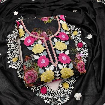  embroidery digital print silk dress material 1