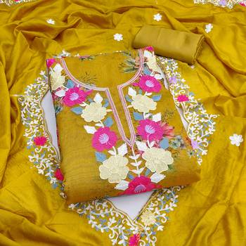  embroidery digital print silk dress material 1