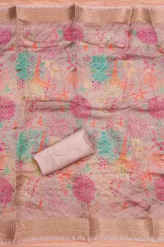  embroidery neck weaving silk dress material