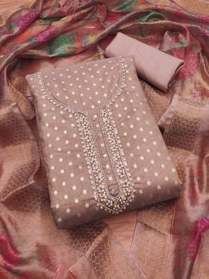  embroidery weaving silk dress material 1