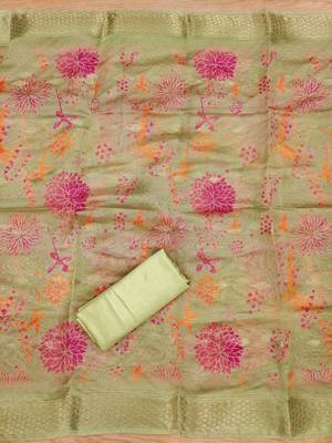  embroidery neck weaving silk dress material 4