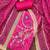 Women's pink bandhani print modal dress material