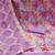 Women's purple position print organja dress material
