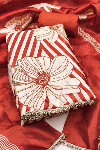 Women's multi digital print jharna silk dress material