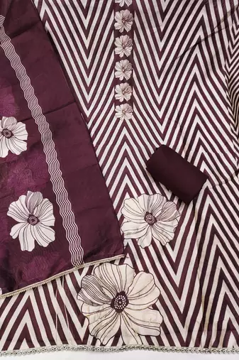  multi digital print jharna silk dress material