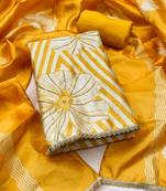 Women's multi digital print jharna silk dress material