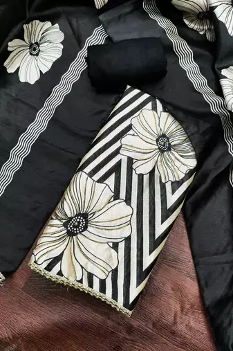  multi digital print jharna silk dress material