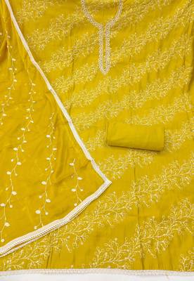  green embroidery p v cotton dress material 2
