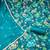 Women's teal blue digital print cotton dress material