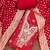 Women's red digital print cotton dress material