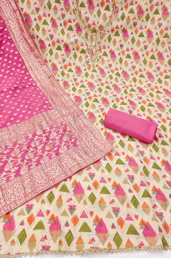  multi digital print cotton dress material