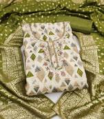 Women's multi digital print cotton dress material